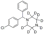 1-[(4-Chlorophenyl)phenylmethyl]-piperazine-D8 结构式