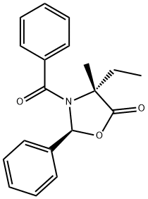 (2S,4R)-3-BENZOYL-4-ETHYL-4-METHYL-2-PHENYL-OXAZOLIDIN-5-ONE Structure