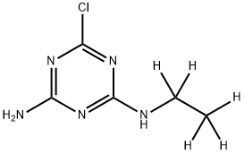 DESISOPROPYLATRAZINE-D5 Structure