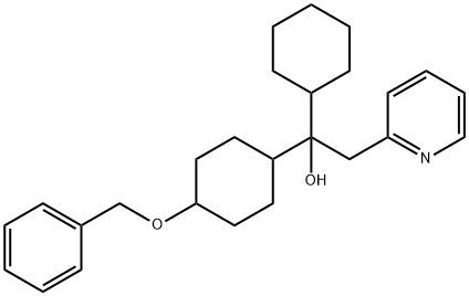 1-Cyclohexyl-1-(4-benzyloxycyclohexyl)-2-(2-pyridinyl)ethanol(Mixture of Diastereomers) Structure
