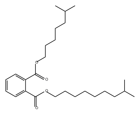 フタル酸1-(6-メチルヘプチル)2-(8-メチルノニル) 化学構造式