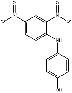 4-[(2,4-ジニトロフェニル)アミノ]フェノール 化学構造式