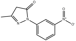 3-METHYL-1-(3-NITROPHENYL)-5-PYRAZOLONE Struktur