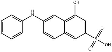 7-アニリノ-1-ナフトール-3-スルホン酸 化学構造式
