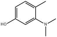 3-(ジメチルアミノ)-4-メチルフェノール 化学構造式