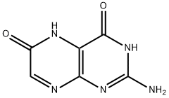 2-アミノ-4-オキソ-6-ヒドロキシ-3,4-ジヒドロプテリジン 化学構造式