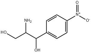 2-Amino-1-(4-nitrophenyl)-1,3-propanediol Struktur