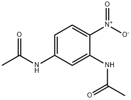 N,N'-(4-nitro-1,3-phenylene)bis(acetamide) Struktur