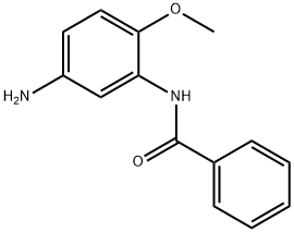N-(5-氨基-2-甲氧基苯基)苯甲酰胺 结构式