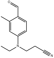 3-(Ethyl(4-formyl-3-methylphenyl)amino)propanenitrile Struktur