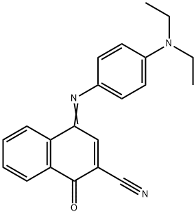 4-(4-DIETHYLAMINOPHENYLIMINO)-1-OXO-1,4-DIHYDRONAPHTHALENE-2-CARBONITRILE Structure