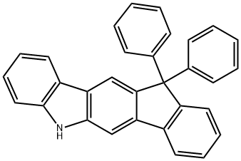 Indeno[1,2-b]carbazole, 5,11-dihydro-11,11-diphenyl- Struktur