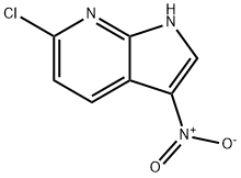 6-クロロ-3-ニトロ-1H-ピロロ[2,3-B]ピリジン 化学構造式