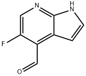 5-氟-1H-吡咯并[2,3-B]吡啶-4-甲醛, 1190310-15-6, 结构式