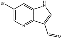 6-ブロモ-1H-ピロロ[3,2-B]ピリジン-3-カルブアルデヒド 化学構造式