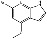 1H-Pyrrolo[2,3-b]pyridine, 6-broMo-4-Methoxy- Structure
