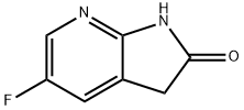 5-フルオロ-1H-ピロロ[2,3-B]ピリジン-2(3H)-オン 化学構造式