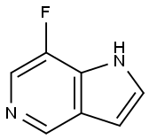 7-氟-5-氮杂吲哚 结构式