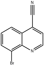 8-溴喹啉-4-甲腈 结构式