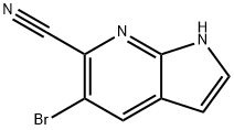 5-溴-6 -氰基-7-氮杂吲哚 结构式