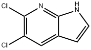 5,6-二氯-1H-吡咯并[2,3-B]吡啶 结构式