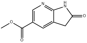 1H-Pyrrolo[2,3-b]pyridine-5-carboxylicacid,2,3-dihydro-2-oxo-,Methylester Struktur