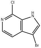 3-bromo-7-chloro-1H-pyrrolo[2,3-c]pyridine Struktur