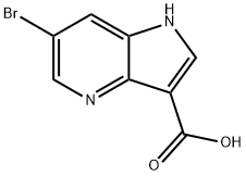6-溴-4-氮杂吲哚-3-甲酸 结构式