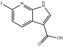 6-Fluoro-7-azaindole-3-carboxylic acid Struktur