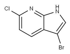 3-BroMo-6-chloro-1H-pyrrolo[2,3-b]pyridine Structure