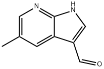 5-甲基-1H-吡咯并[2,3-B]吡啶-3-甲醛, 1190321-17-5, 结构式