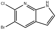 5-溴-6-氯-1H-吡咯并[2,3-B]吡啶, 1190321-59-5, 结构式