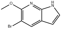 5-溴-6-甲氧基-7-氮杂-吲哚,1190321-63-1,结构式