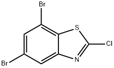 5,7-Dibromo-2-chlorobenzo[d]thiazole Struktur