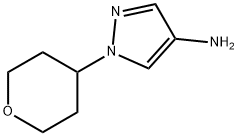 1-Tetrahydro-2H-pyran-4-yl-1H-pyrazol-4-amine Structure
