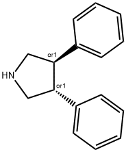 RAC TRANS-3,4-DIPHENYL-PYRROLIDINE Struktur