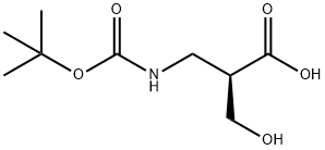 Boc-(R)-3-aMino-2-(hydroxyMethyl)propanoic acid Struktur