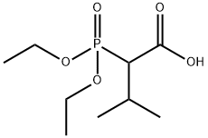DIETHYL(1-CARBOXY-2-METHYLPROPYL)PHOSPHONATE Structure