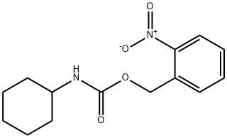 シクロヘキシルカルバミン酸2-ニトロベンジル 化学構造式