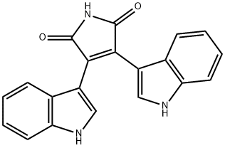 3,4-Di-1H-indol-3-yl-1H-pyrrole-2,5-dione Struktur
