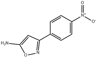 3-(4-ニトロフェニル)イソオキサゾール-5-アミン 化学構造式