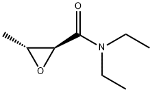 Oxiranecarboxamide, N,N-diethyl-3-methyl-, trans- (9CI) Struktur
