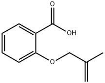 2-[(2-methyl-2-propenyl)oxy]benzoic acid Struktur