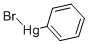 ブロモフェニル水銀(II) 化学構造式