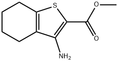 3-氨基-4,5,6,7-四氢-苯并噻吩-2-羧酸甲酯, 119205-38-8, 结构式