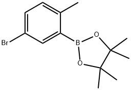 2-(5-Bromo-2-methylphenyl)-4,4,5,5-tetramethyl-1,3,2-dioxaborolane Structure