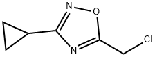 5-(クロロメチル)-3-シクロプロピル-1,2,4-オキサジアゾール 化学構造式