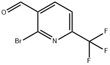 2-broMo-6-(trifluoroMethyl)pyridine-3-carbaldehyde Struktur