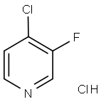 3-氟-4-氯吡啶盐酸盐, 119229-74-2, 结构式