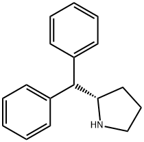 (S)-(-)-2-(ジフェニルメチル)ピロリジン 化学構造式